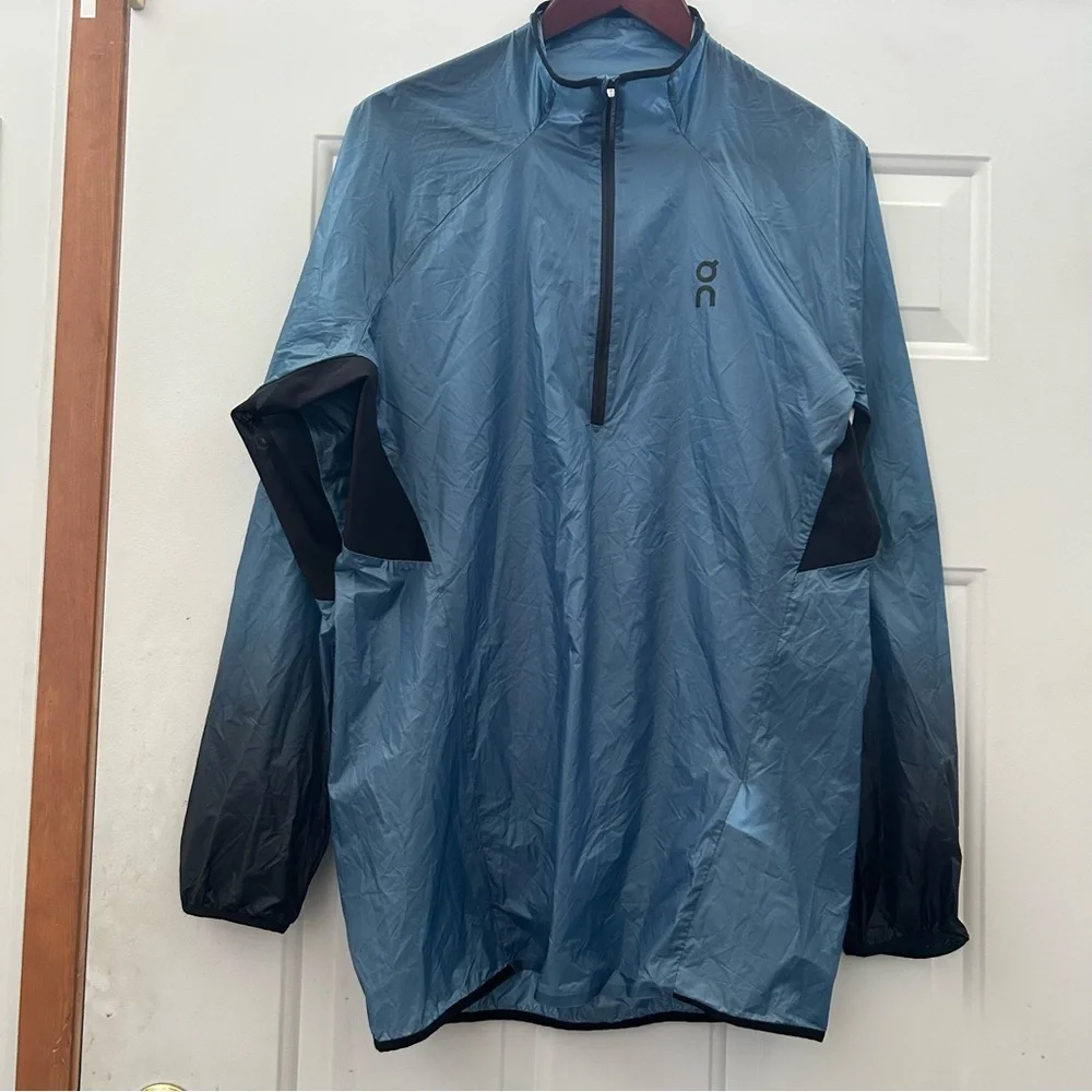 ON Men's Zero Jacket Stellar | Black windproof water resistant men size large